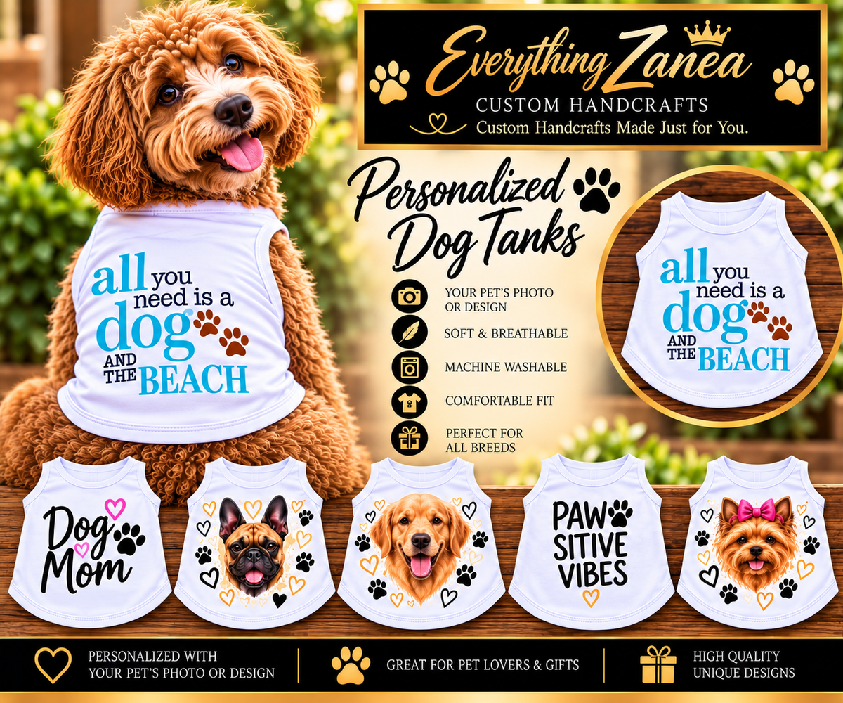 Custom Personalized Doggy Tank
