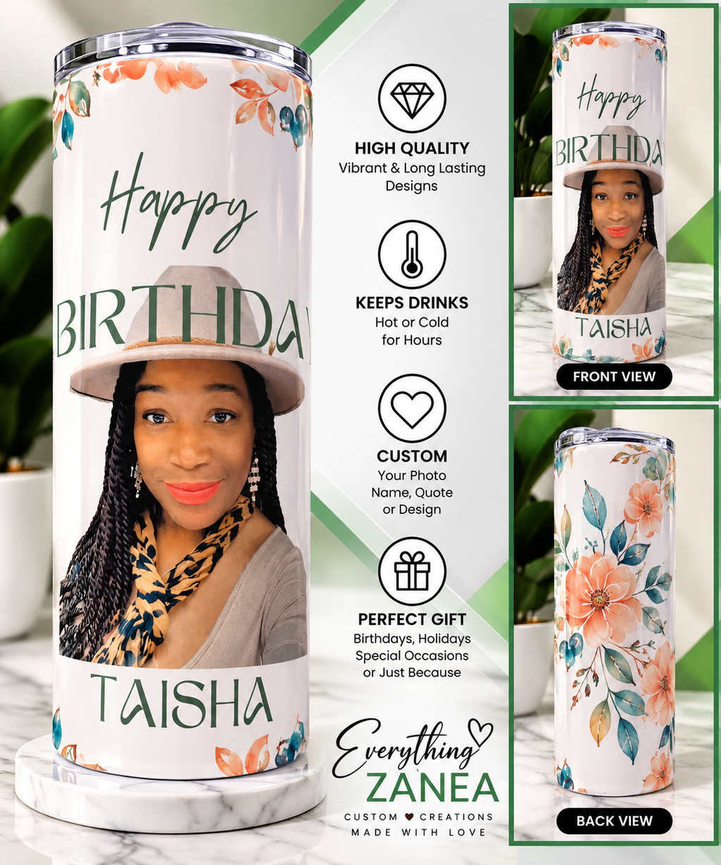 Custom Personalized 20 oz Tumbler