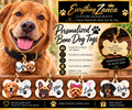 Custom Personalized Bone-Shaped Pet ID Tag