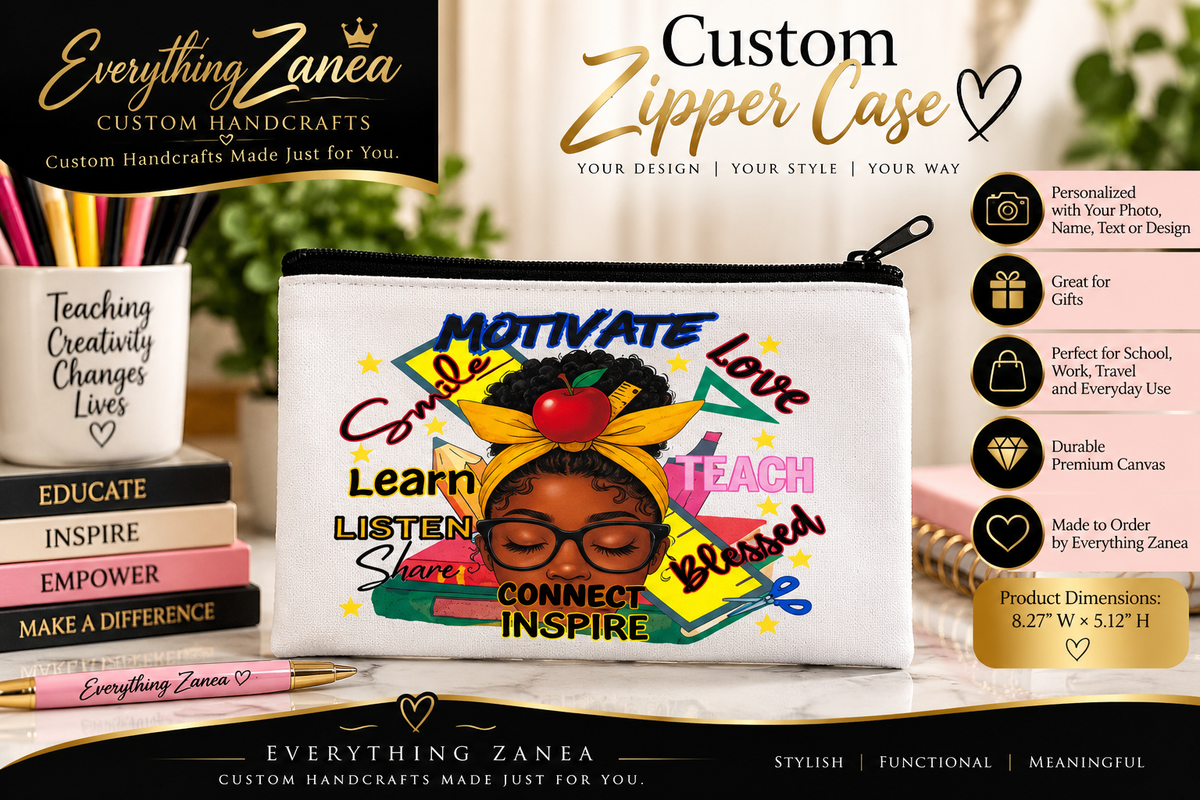 Custom Personalized Zipper Case